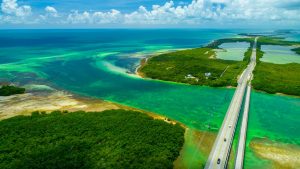 Overseas highway naar de Key West island